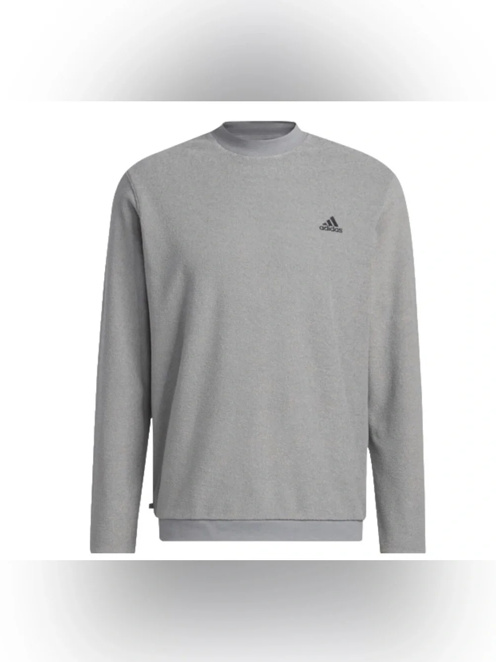 NWT Adidas Sweatshirt Men Core Crewneck Golf Grey Outerwear Gym Athleisure Sz L